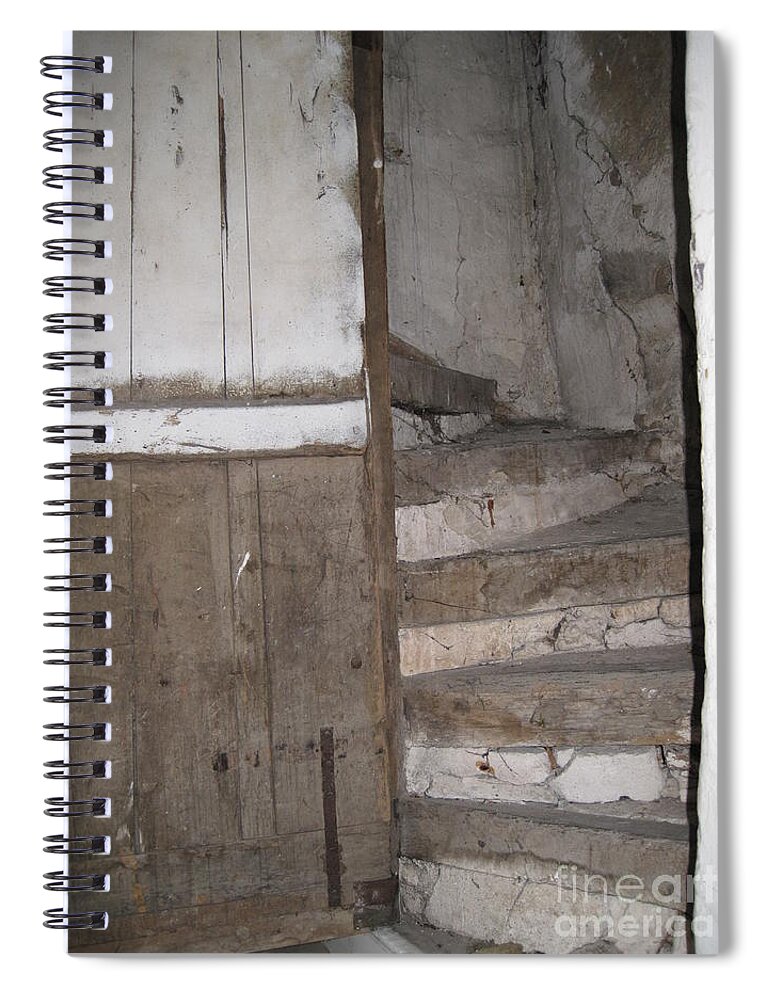 French Village Spiral Notebook featuring the photograph Staircase by HEVi FineArt