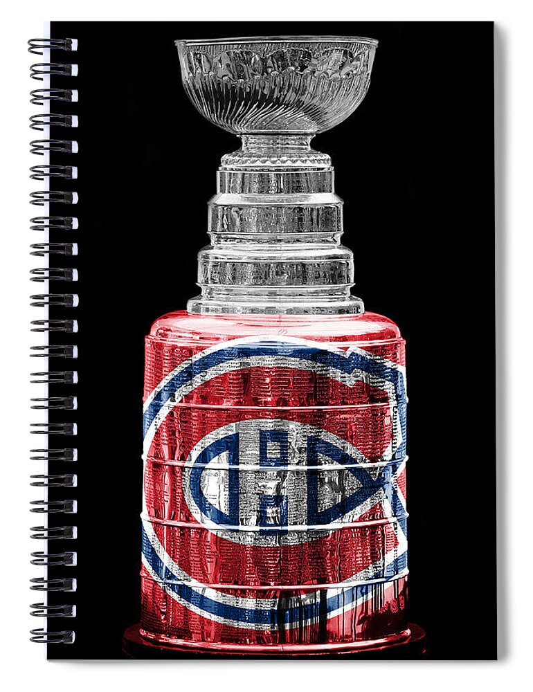 Hockey Spiral Notebook featuring the photograph Stanley Cup 7 by Andrew Fare