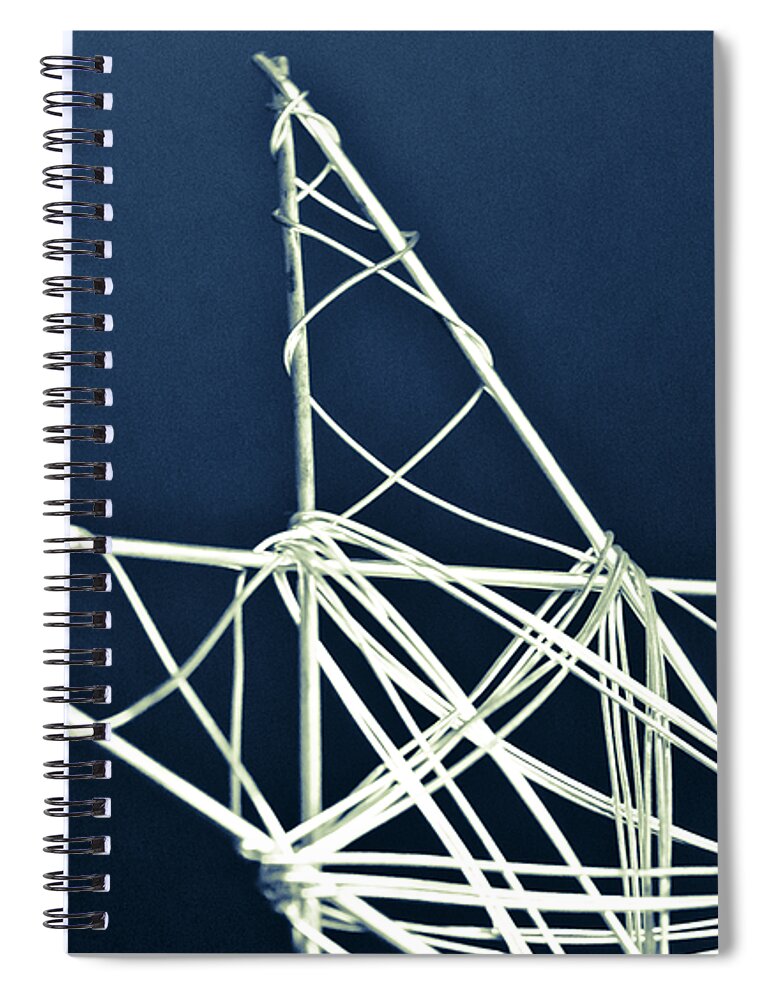 Blue And White Spiral Notebook featuring the photograph Star Light Star Bright by Christi Kraft