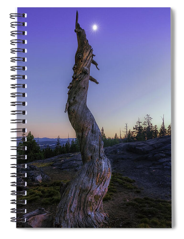 Lake Alpine Spiral Notebook featuring the photograph Starry Moon by Don Hoekwater Photography