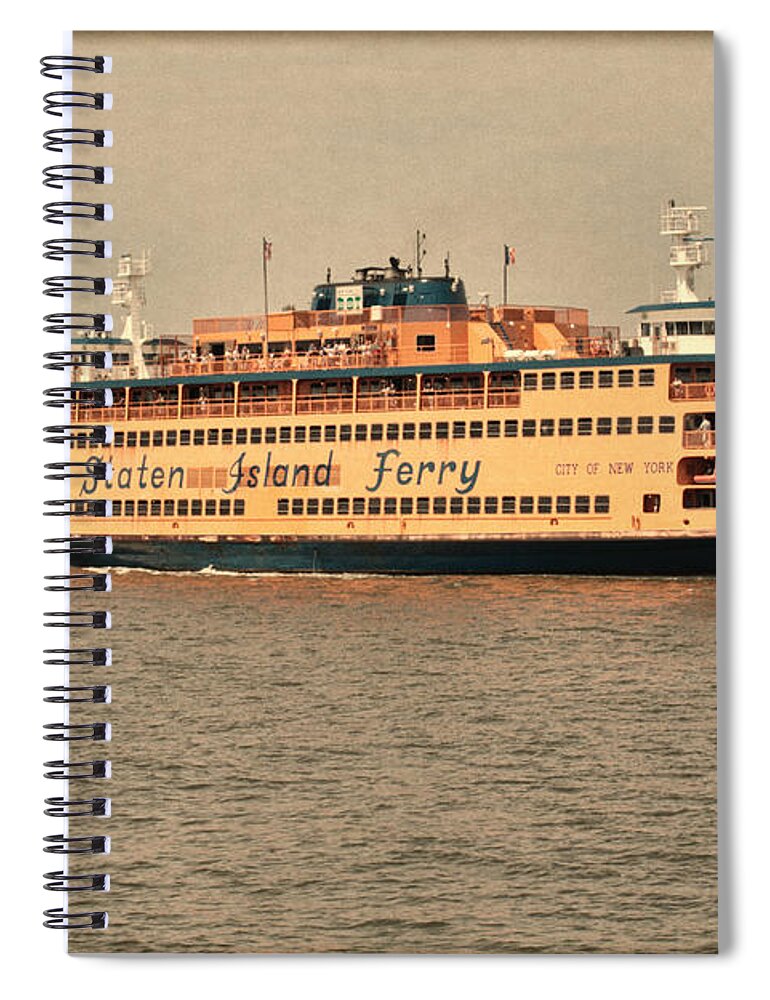 Staten Island Ferry Spiral Notebook featuring the photograph Staten Island Ferry by Jonathan Davison