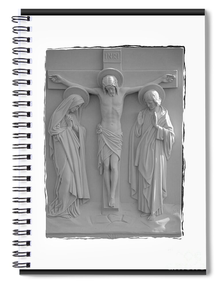 Stations Of The Cross Spiral Notebook featuring the photograph Station X I I by Sharon Elliott
