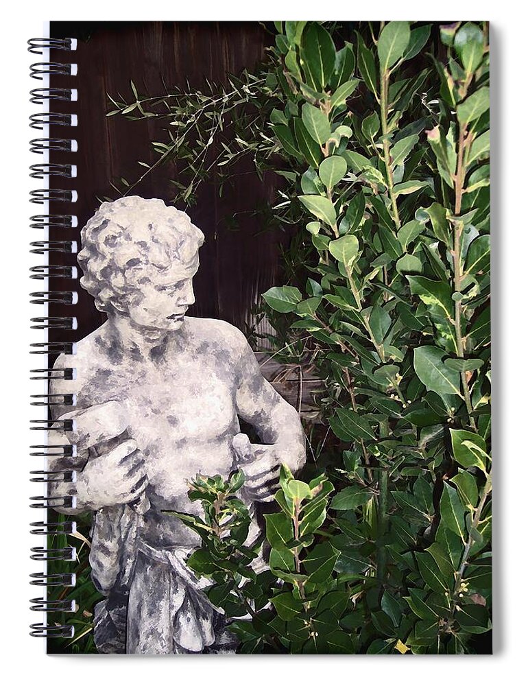 Statue Spiral Notebook featuring the photograph Statue 1 by Pamela Cooper