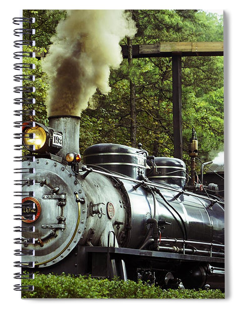 Train Spiral Notebook featuring the photograph Steam Engine by Laurie Perry