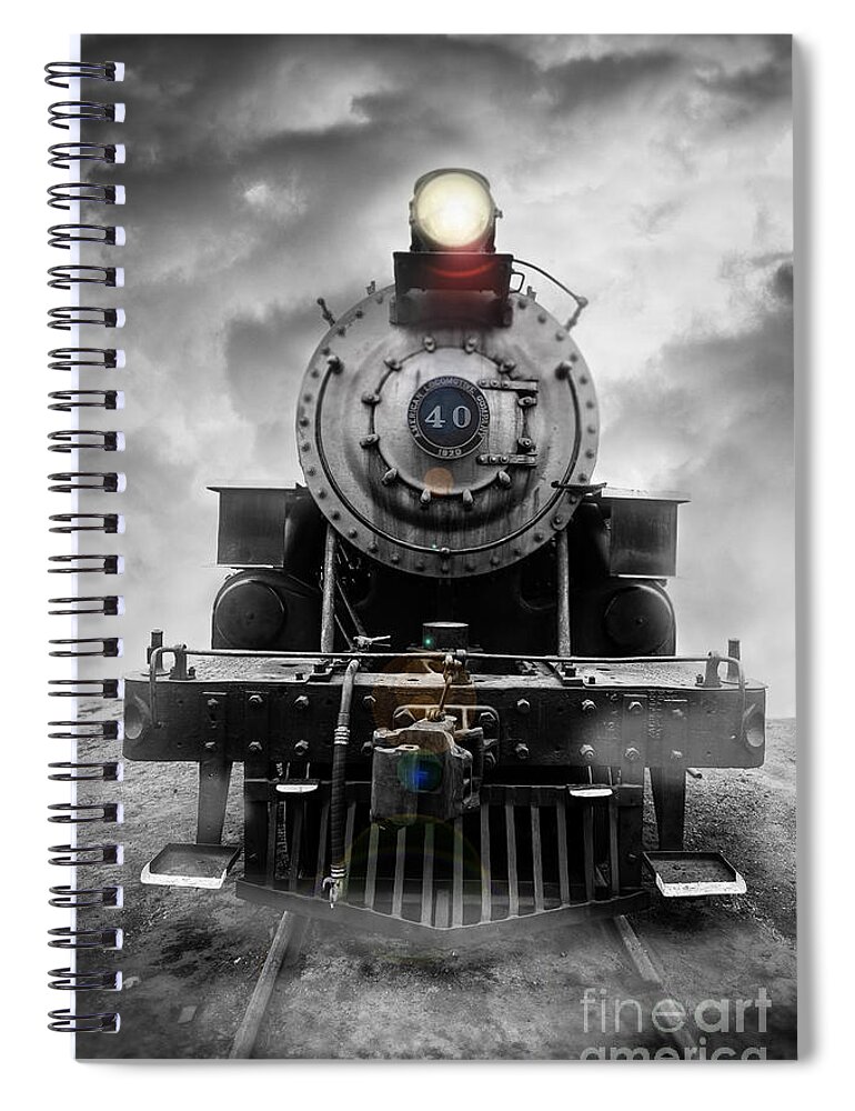 Essex. Train Spiral Notebook featuring the photograph Steam Train Dream by Edward Fielding