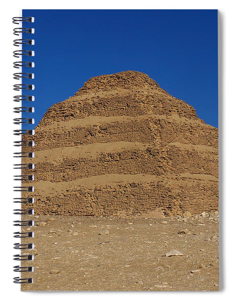 Architecture Spiral Notebook featuring the photograph Step Pyramid of King Djoser at Saqqara by Ivan Slosar