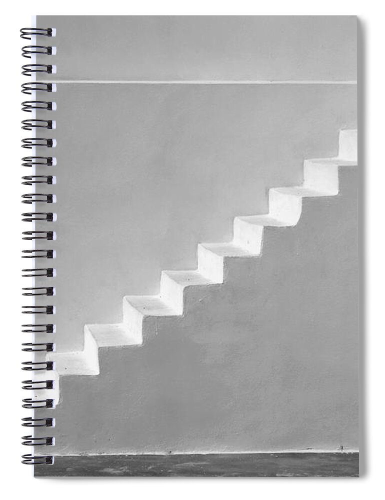 White Spiral Notebook featuring the photograph Steps To Heaven by Ana Maria Edulescu