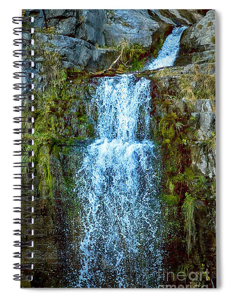 Stewart Falls Spiral Notebook featuring the photograph Stewart Falls at Sundance by David Millenheft