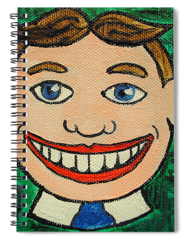 Asbury Park Spiral Notebook featuring the painting Still Smiling by Patricia Arroyo