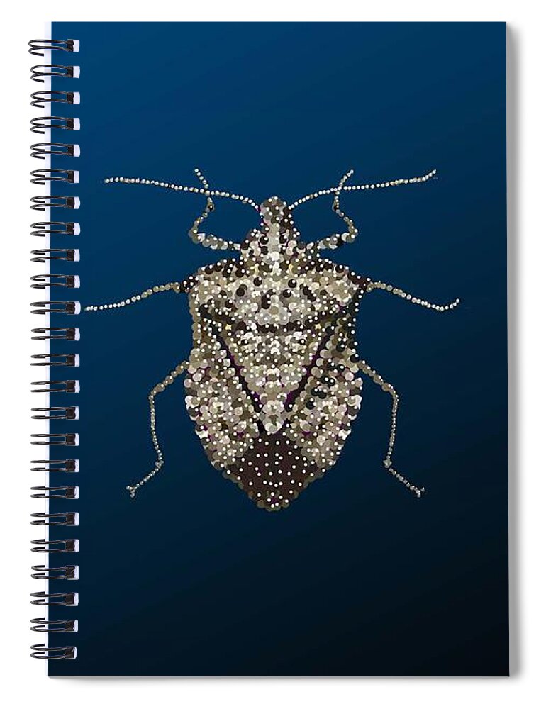 Stink Bug Spiral Notebook featuring the digital art Stink Bug i Phone Case by R Allen Swezey