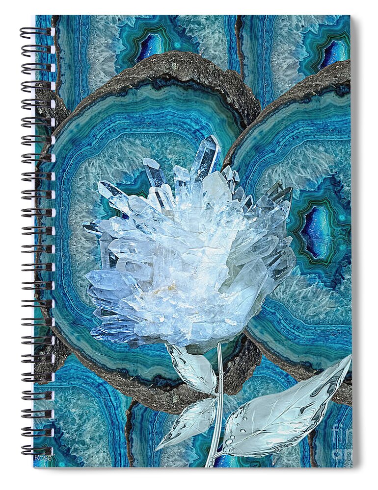 Stone Rose Spiral Notebook featuring the photograph Stone Rose by Mo T