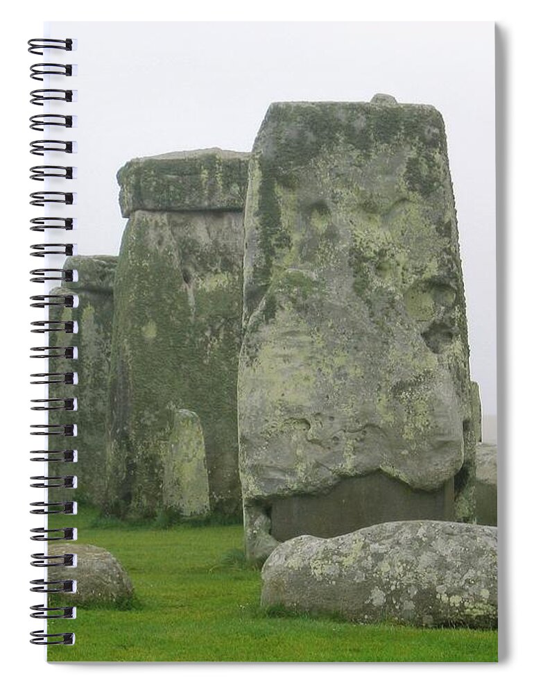 Stonehenge Spiral Notebook featuring the photograph Stonehenge Detail by Denise Railey