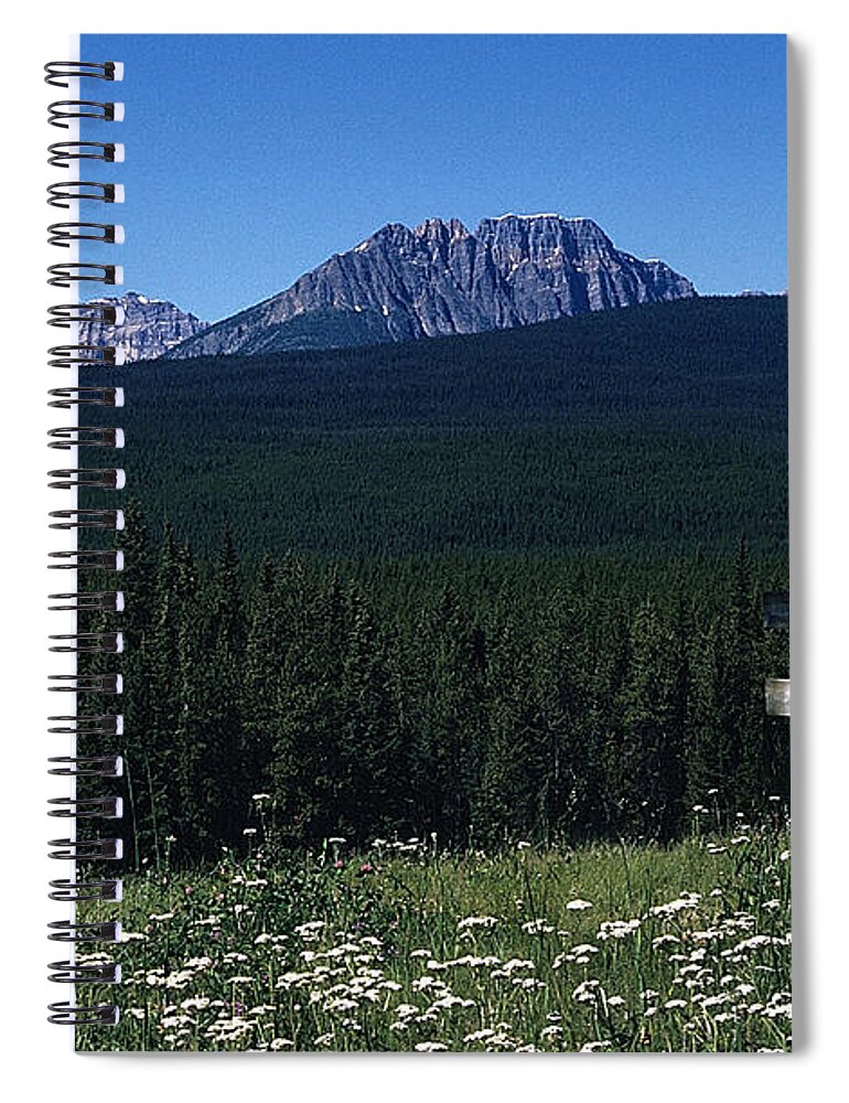Storm Spiral Notebook featuring the photograph Storm Mountain by Sharon Elliott
