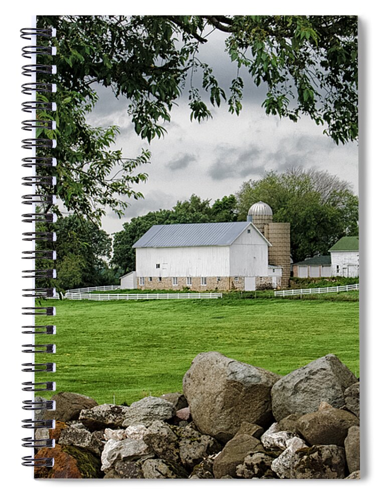 Barn Spiral Notebook featuring the photograph Storms On the Way by Christi Kraft