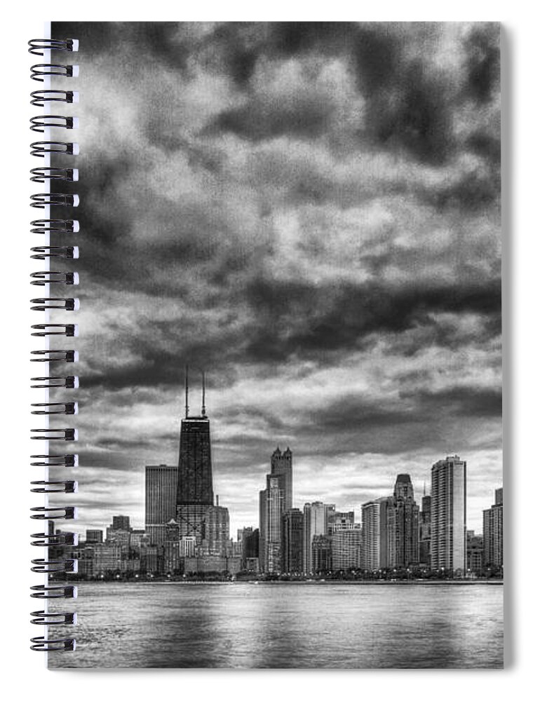 Chicago Spiral Notebook featuring the photograph Storms Over Chicago by Margie Hurwich
