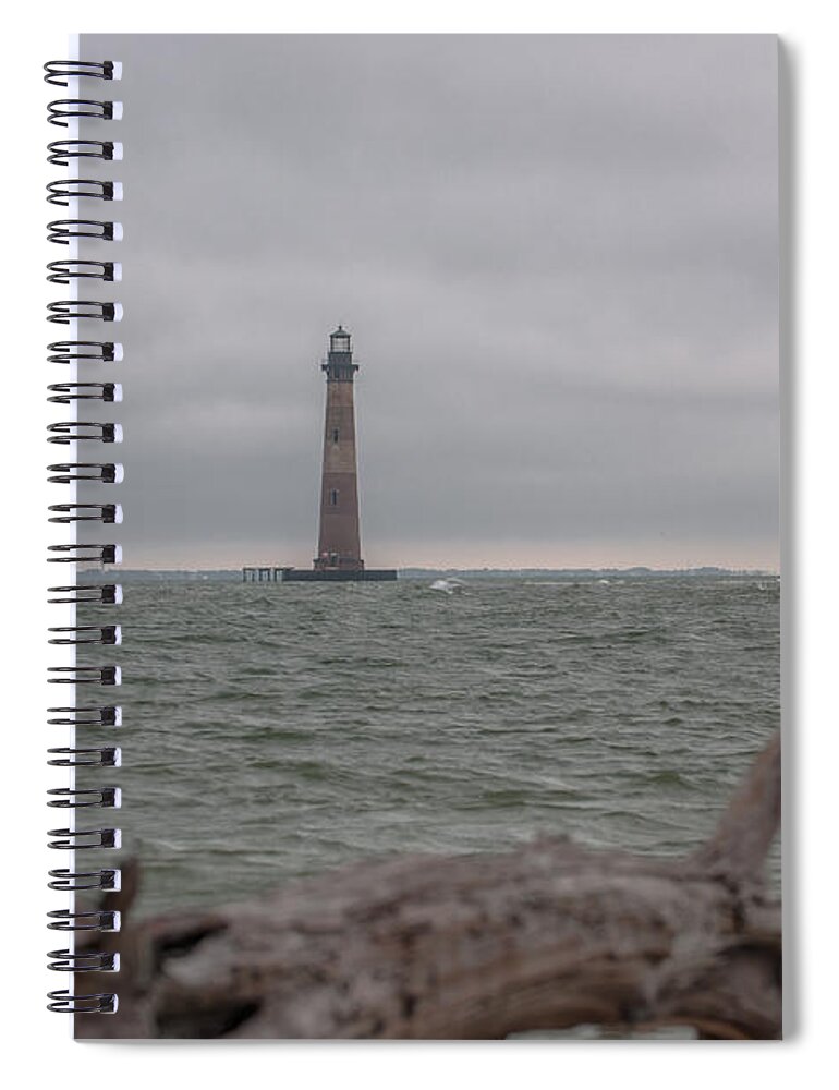 Folly Beach Spiral Notebook featuring the photograph Stormy by Dale Powell