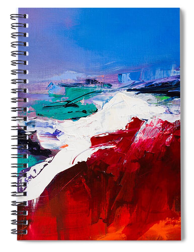 Colors Spiral Notebook featuring the painting Storytime  by Elise Palmigiani