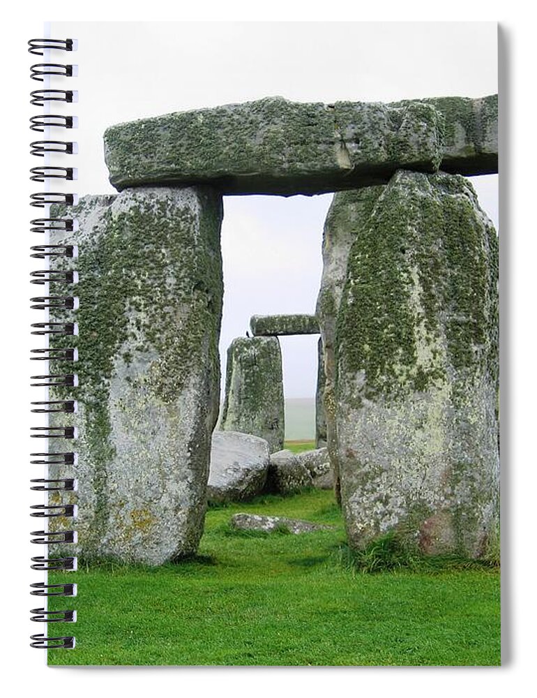 Stonehenge Spiral Notebook featuring the photograph Straight Through by Denise Railey