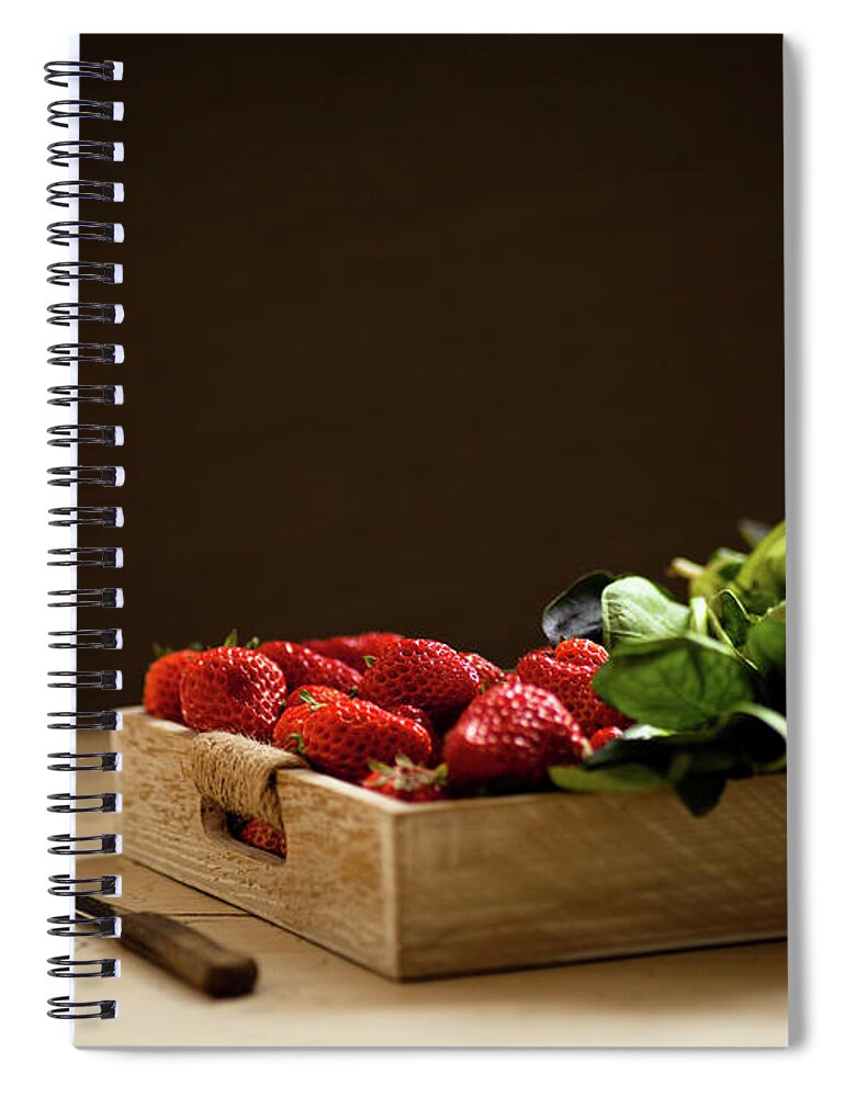 Beijing Municipality Spiral Notebook featuring the photograph Strawberry And Cole by Feryersan