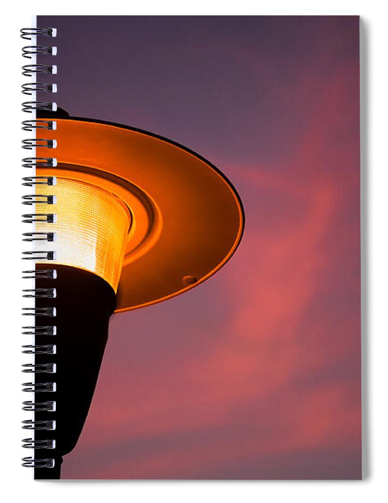 Street Lamp Spiral Notebook featuring the photograph Streetlamp by David Smith