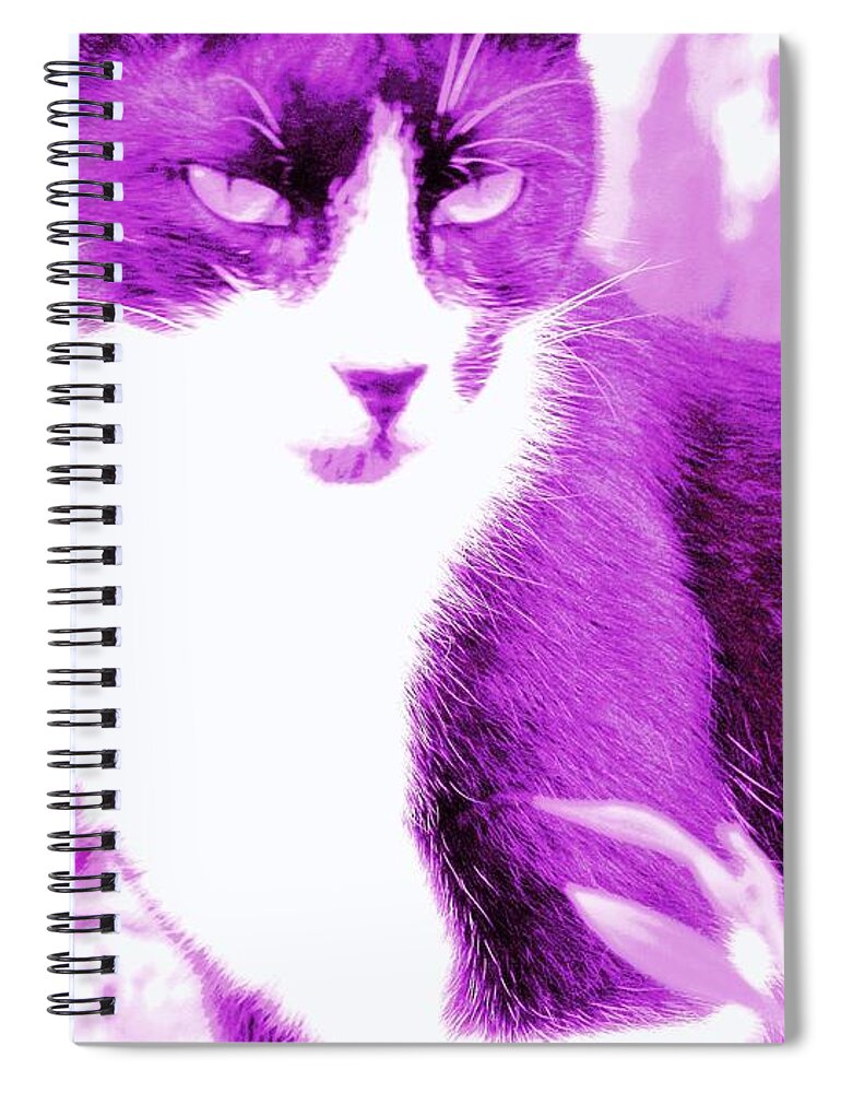 Strike Spiral Notebook featuring the photograph Strike Violet by Anita Dale Livaditis