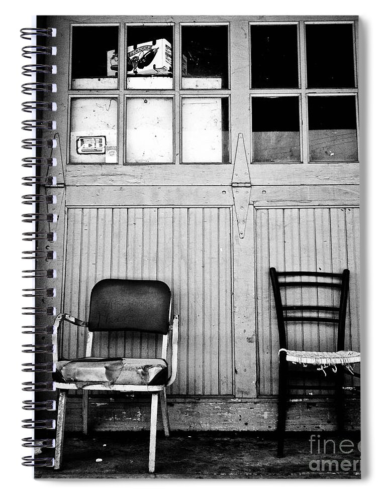Chair Spiral Notebook featuring the photograph Strip District Doorway Number Eight by Amy Cicconi