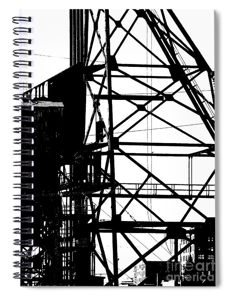 Newel Hunter Spiral Notebook featuring the photograph Structure 3 by Newel Hunter
