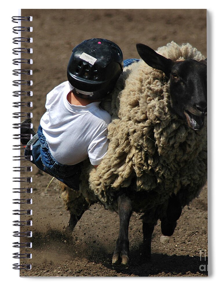 Rodeo Spiral Notebook featuring the photograph Stuck Like Velcro by Vivian Christopher