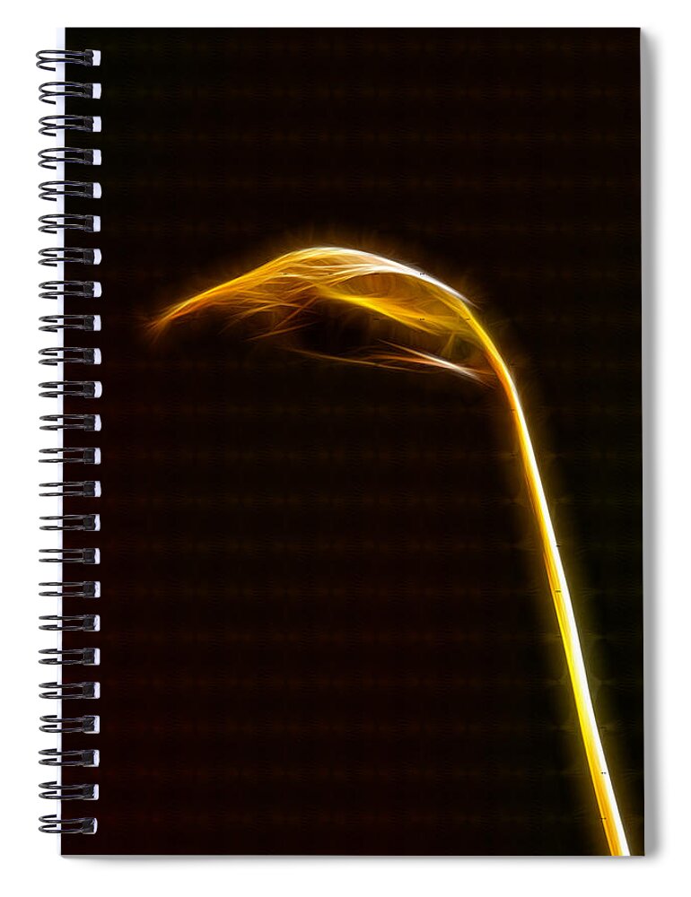 Stylized Spiral Notebook featuring the photograph Stylized Moss Spore Capsule by Douglas Barnett