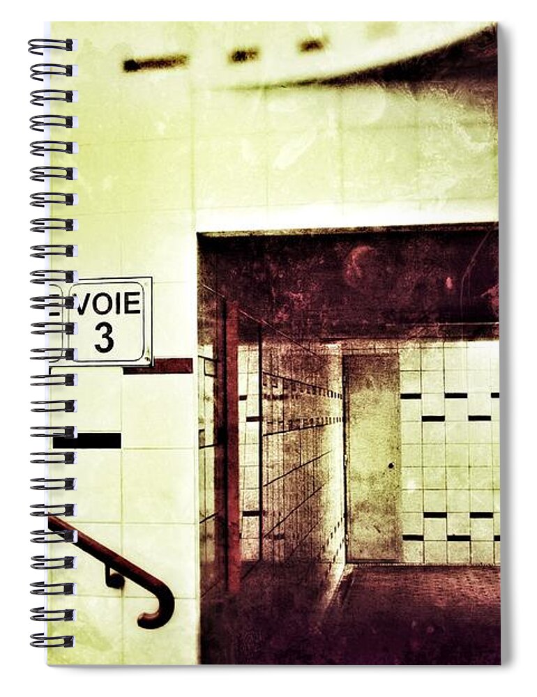Subway Spiral Notebook featuring the photograph Subway by Nick Biemans
