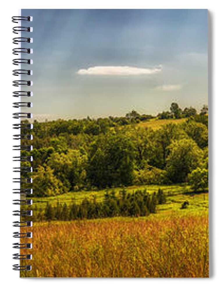 Landscape Spiral Notebook featuring the photograph Summer countryside by Elena Elisseeva