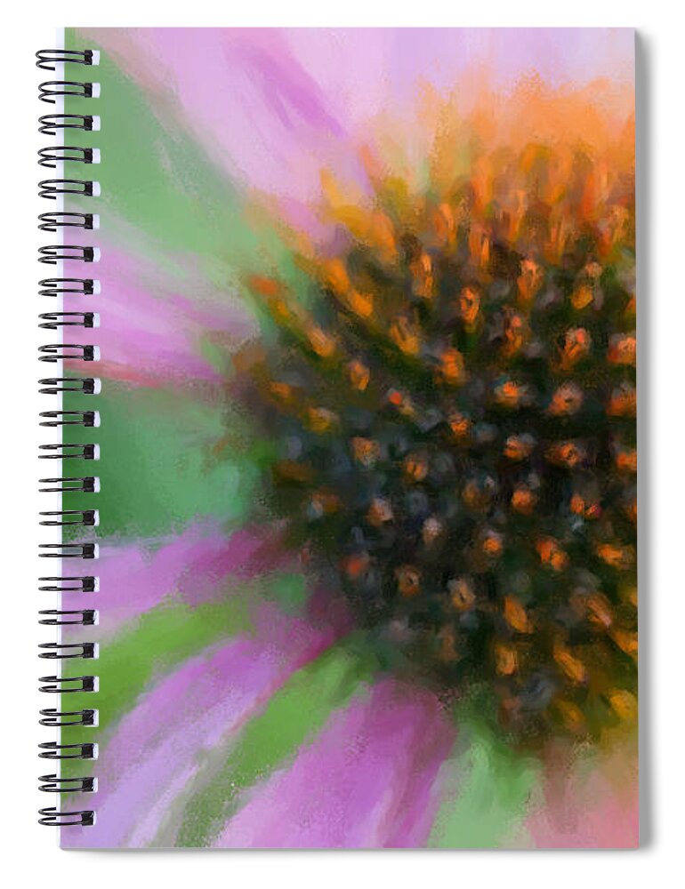 Macro Spiral Notebook featuring the photograph Summer Dreams - Digital Chalk by Heidi Smith