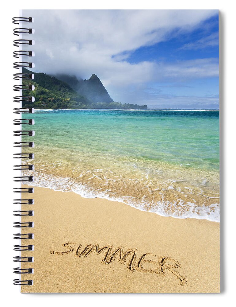 Blue Ocean Summer Beach Waves | Spiral Notebook