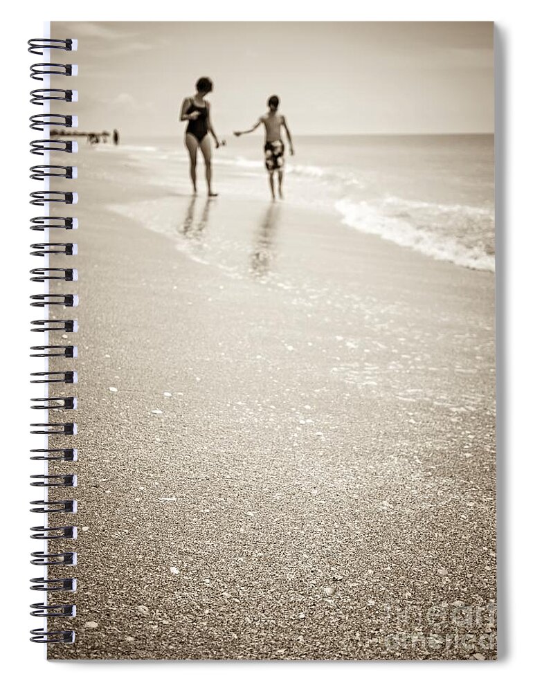 Beach Spiral Notebook featuring the photograph Summer Memories by Edward Fielding