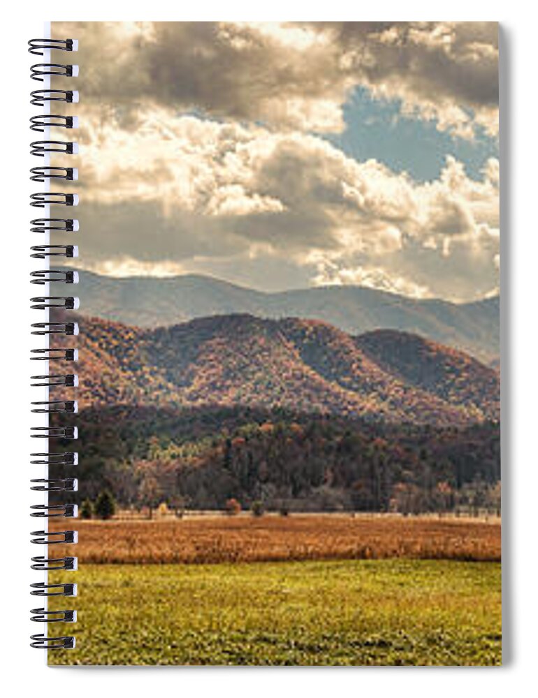 Cades Cove Spiral Notebook featuring the photograph Sunlight Rains Down by Heather Applegate