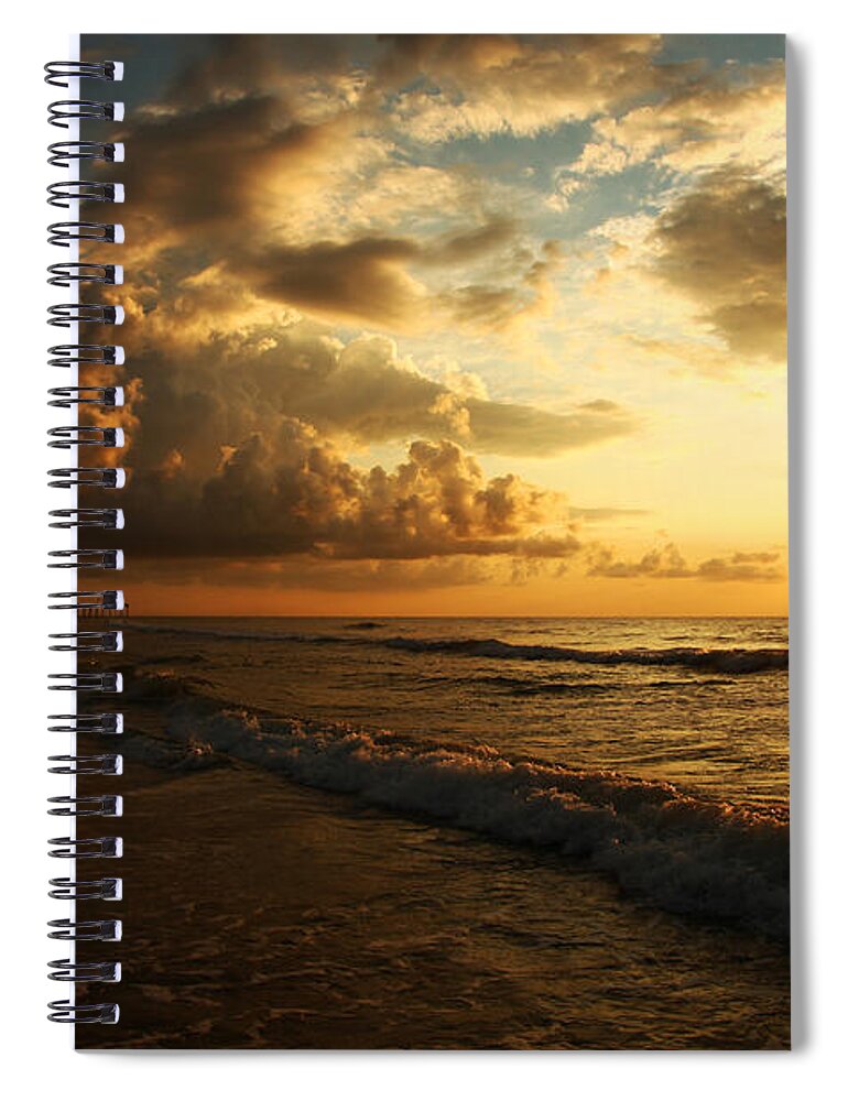 North Spiral Notebook featuring the photograph Sunrise - Rich Beauty by Wayne Moran