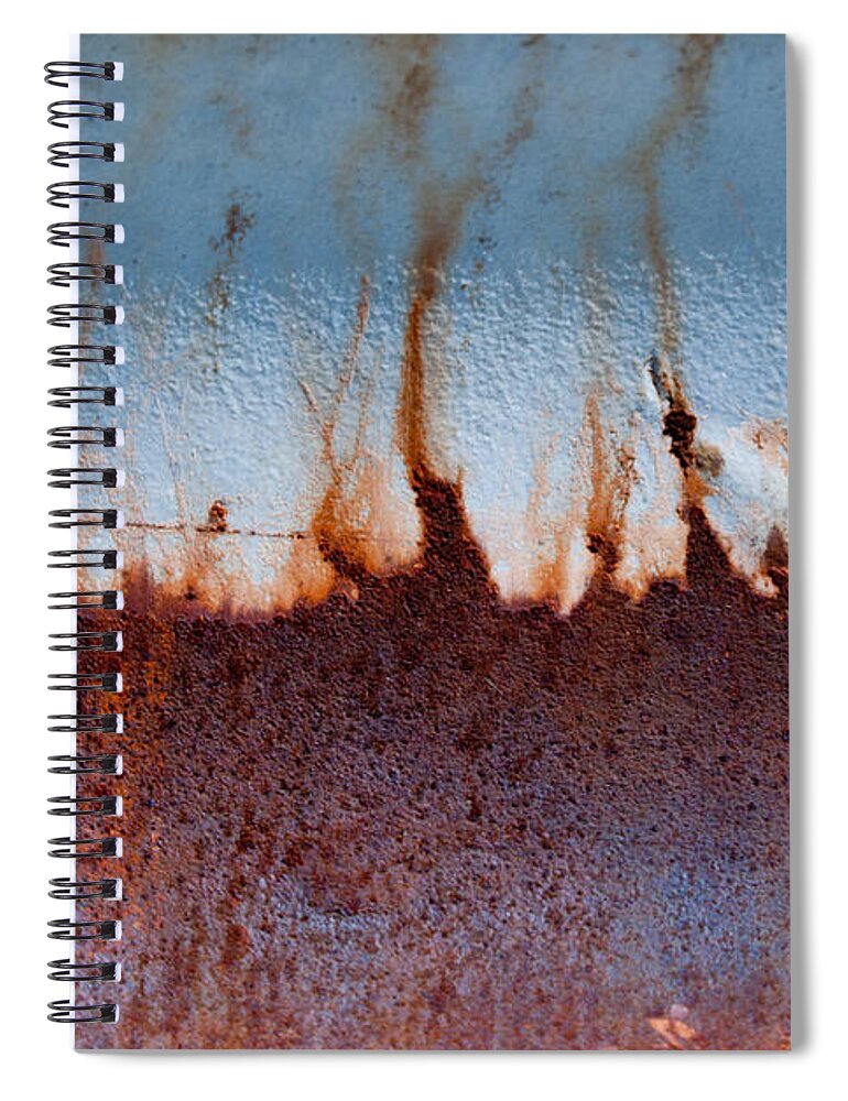 Industrial Spiral Notebook featuring the photograph Sunrise Abstract by Jani Freimann
