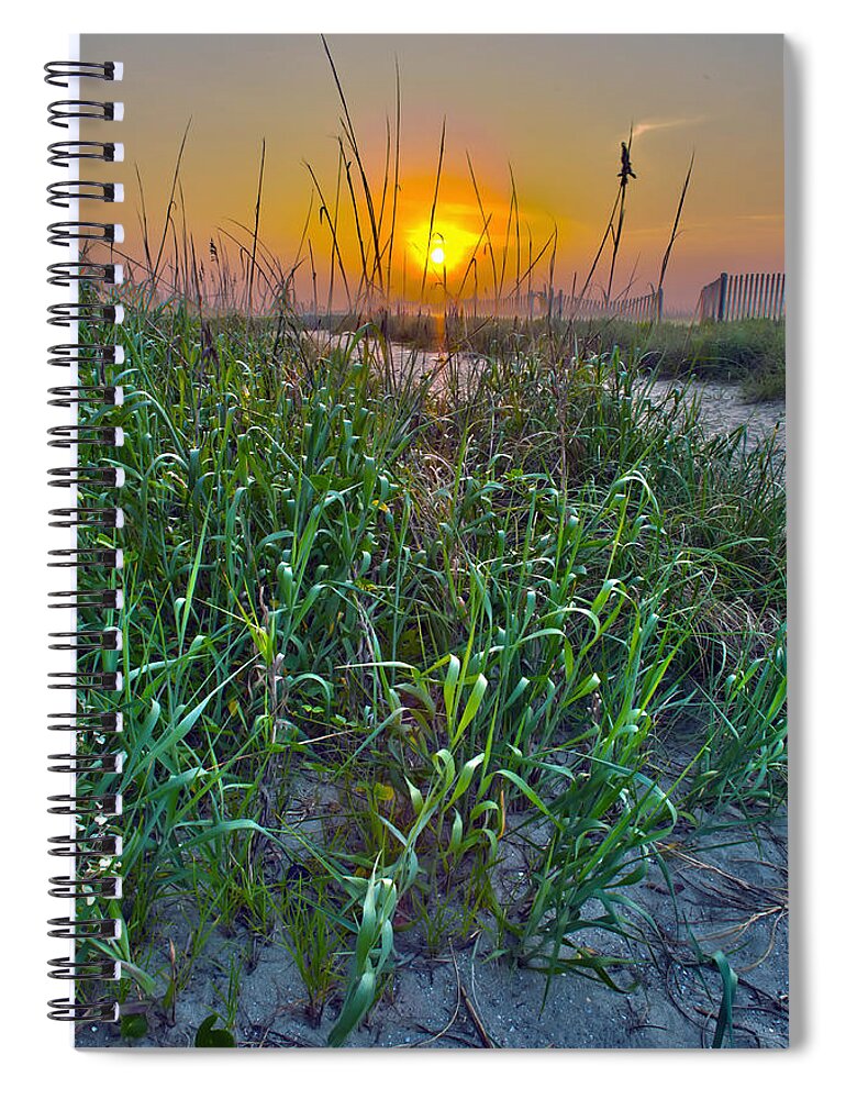 North Spiral Notebook featuring the photograph Sunrise At Myrtle Beach by Alex Grichenko