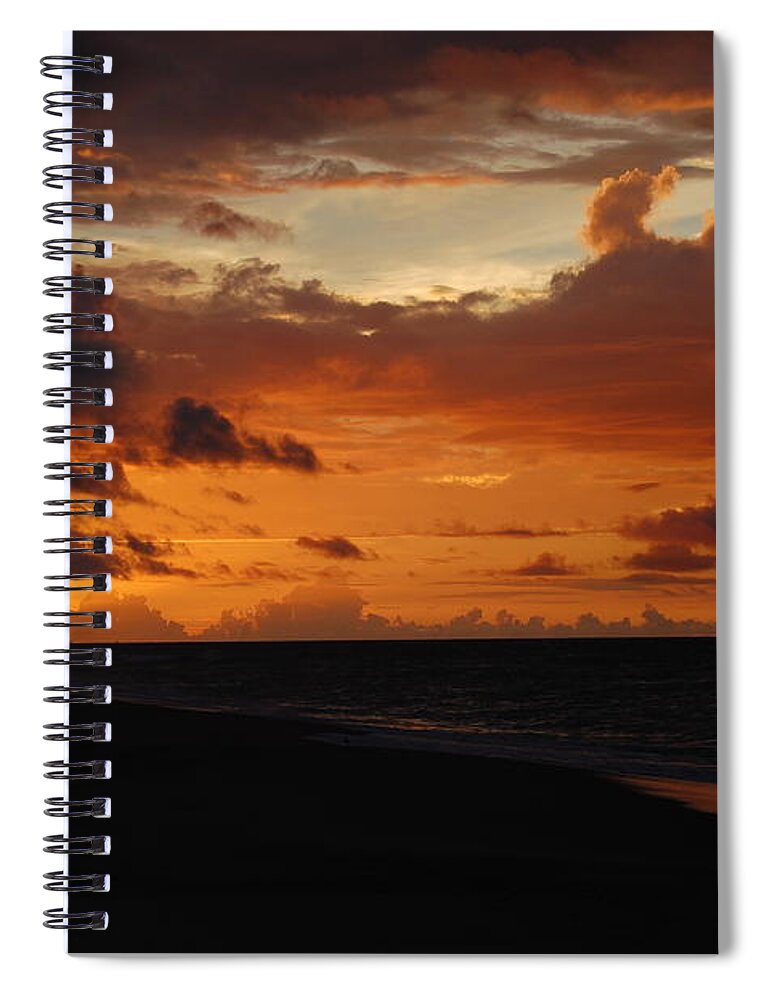 Beach Spiral Notebook featuring the photograph Sunrise by Mim White
