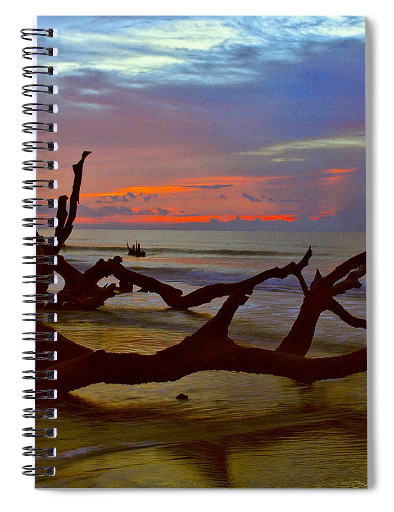 Bulls Island Spiral Notebook featuring the photograph Sunrise on Bulls Island by Bill Barber