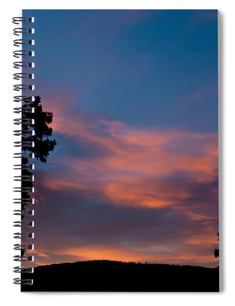 Mammoth Hot Springs Spiral Notebook featuring the photograph Sunrise Over Mammoth Campground by Frank Madia