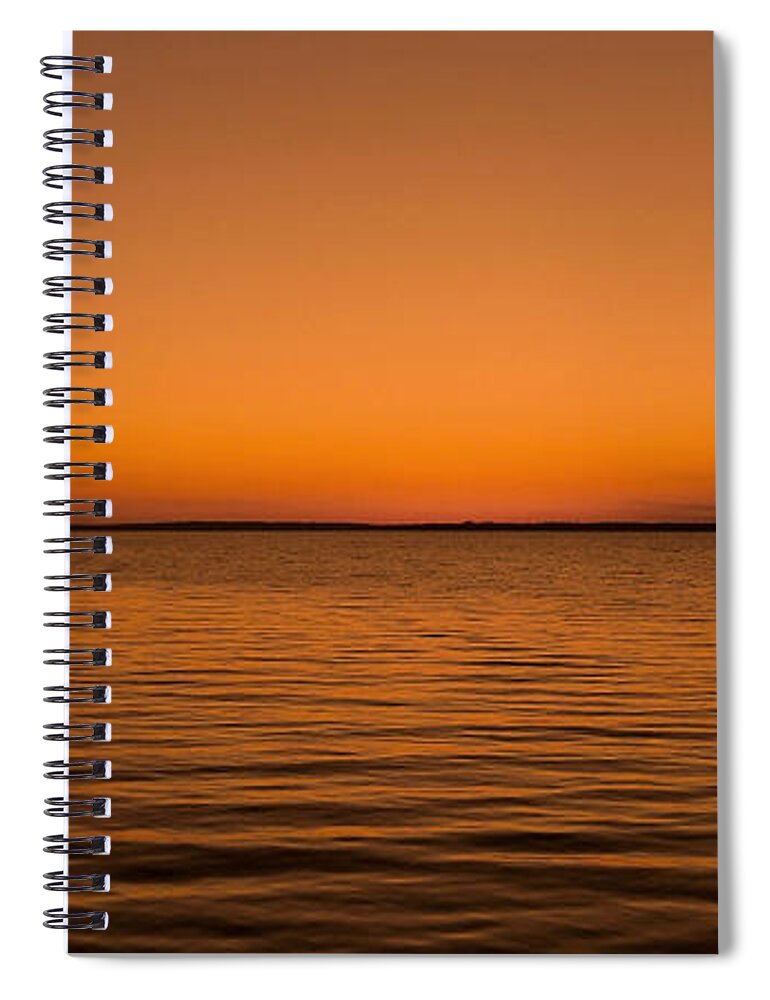 Canada Spiral Notebook featuring the photograph Sunrise over the Lake of Two Mountains - QC by Juergen Weiss