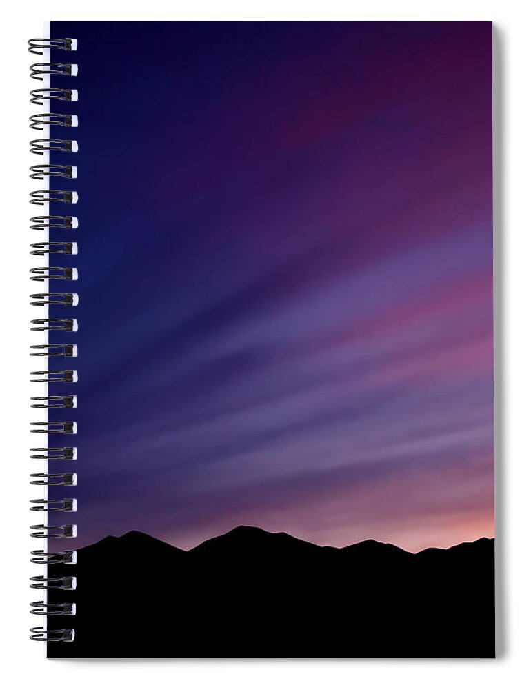 Salt Lake City Spiral Notebook featuring the photograph Sunrise over the Mountains by Rona Black