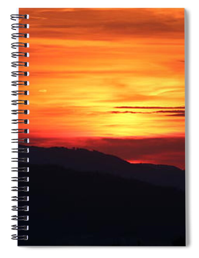 Sunset Spiral Notebook featuring the photograph Sunset by Amanda Mohler