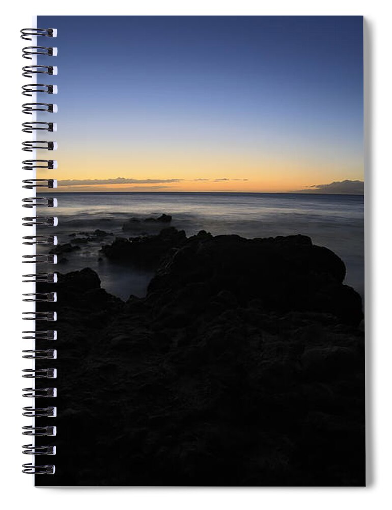Sunset Spiral Notebook featuring the photograph Sunset Kamaole Beach lll Maui Hawaii by Edward Fielding