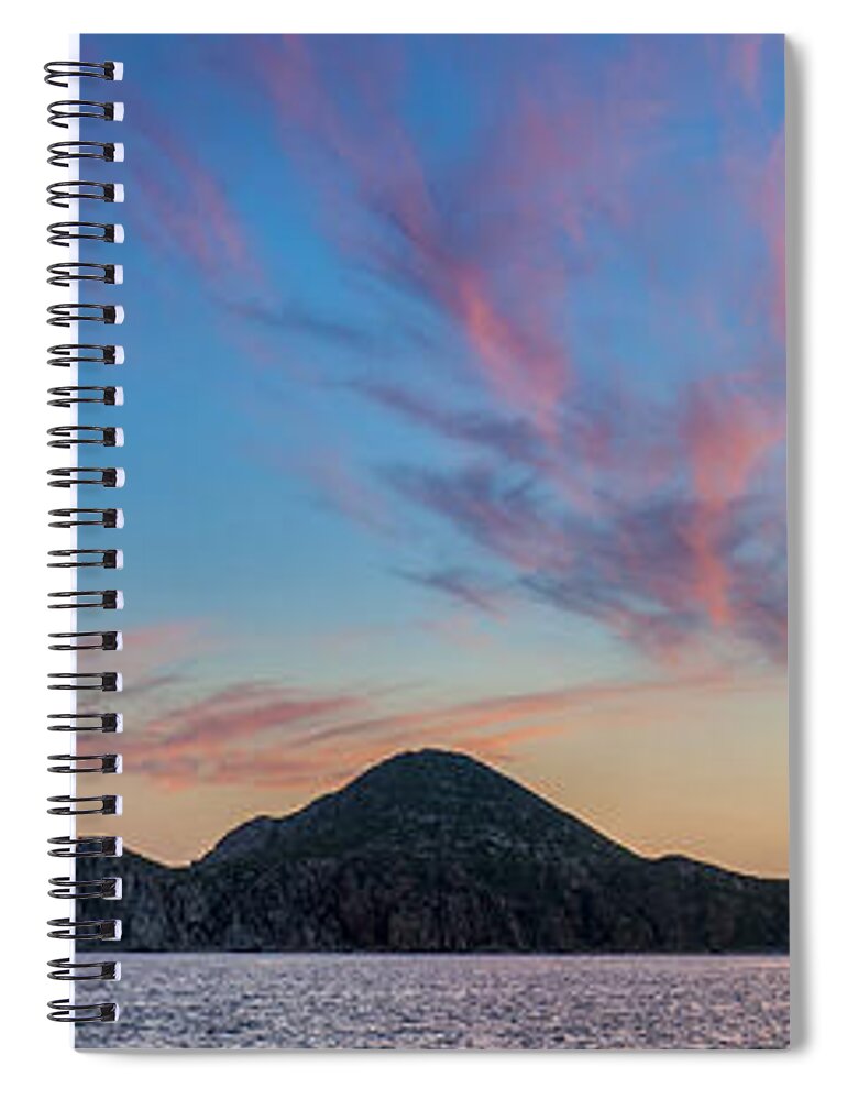 Los Cabos Spiral Notebook featuring the photograph Sunset Over Cabo by Sebastian Musial