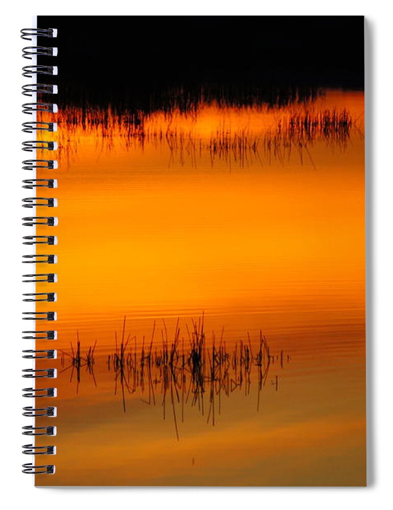 Sunset Spiral Notebook featuring the photograph Sunset Tupper Lake by Jeffery L Bowers