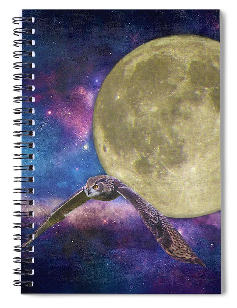 Super Moon Spiral Notebook featuring the photograph Super Moon Abstract by Sandi OReilly