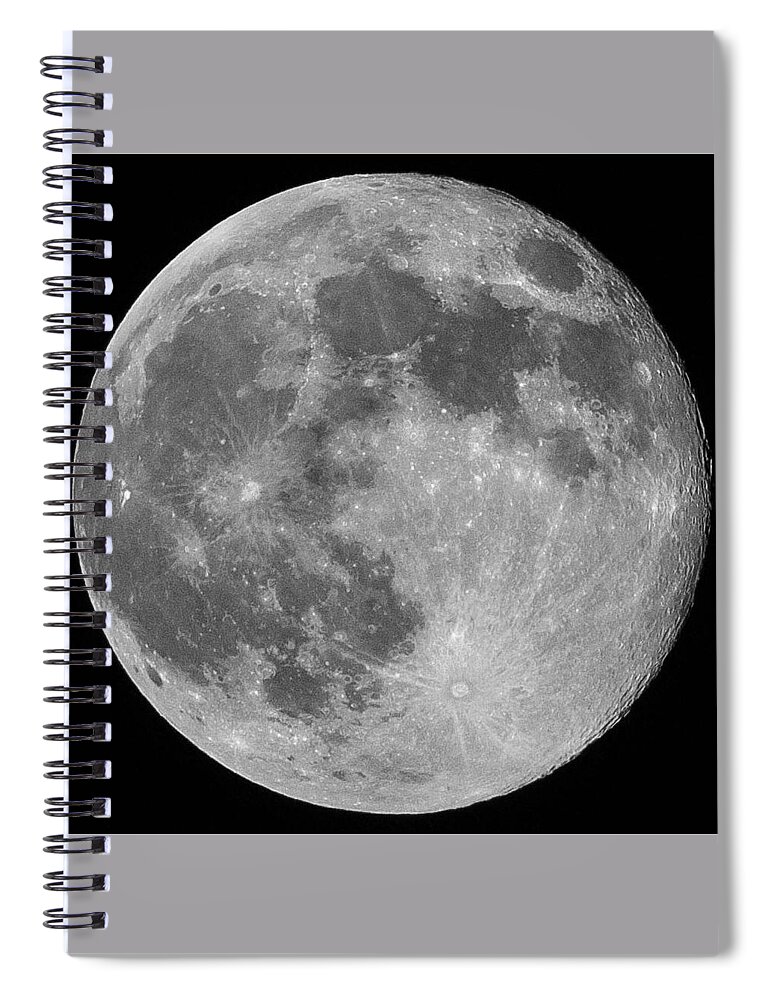 Moon Spiral Notebook featuring the photograph Super Moon June 2013 by Amber Flowers