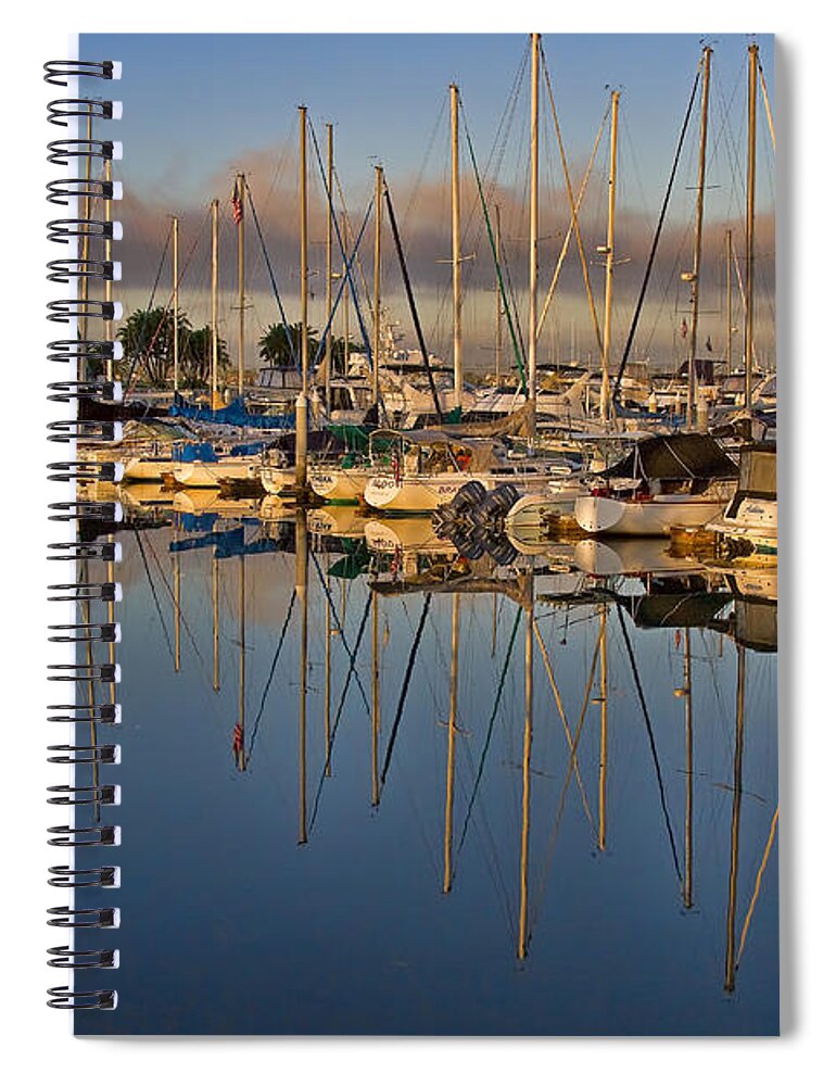 Morning Spiral Notebook featuring the photograph Sur la Mer by Gary Holmes